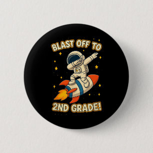 Blast Off 2. Klasse Astronaut Dab Cool Zurück zur Button