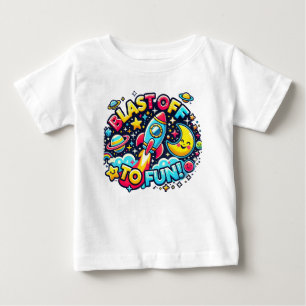 "Blast Off to Fun T-Shirt" Baby T-shirt