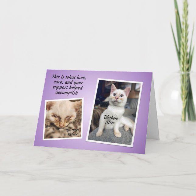 Blathers TCHS Thank You Karte (Vorderseite)