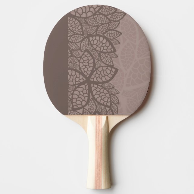 Blatmustergrenze und -hintergrund tischtennis schläger (Vorderseite)