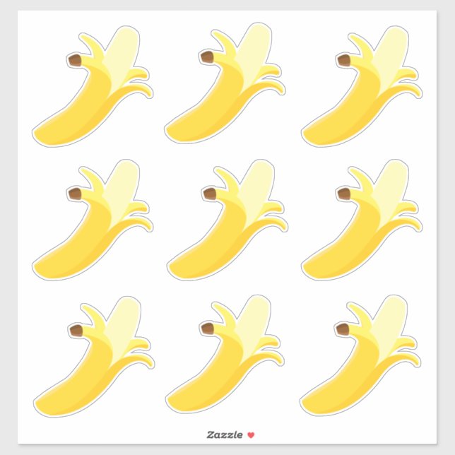 Blatt Bananenaufkleber Aufkleber (Blatt)