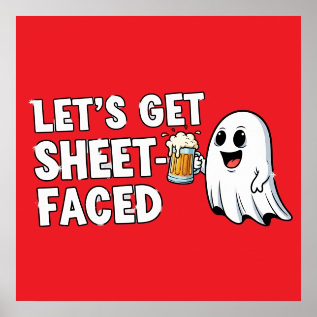 Blatt-Faced T-Shirt Poster (Vorne)