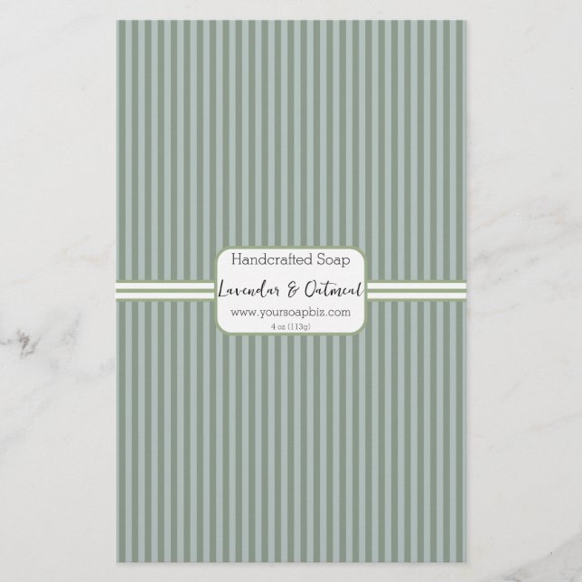 Blatt für grüne Seifenspäne (Vorderseite)