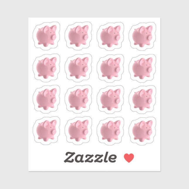 Blatt für Niedliche Schweine in landwirtschaftlich Aufkleber (Blatt)