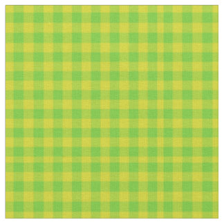 Blatt-grünes und gelbes Karo-Gingham-Muster Stoff