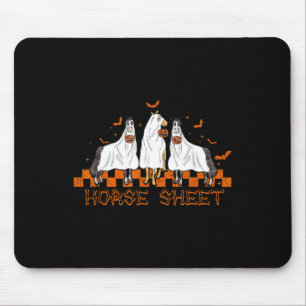 Blatt Halloween Ghost Horse Pumpkin Costume Boo Mousepad