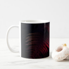 Blatt in Rosa-Tönen Kaffeetasse