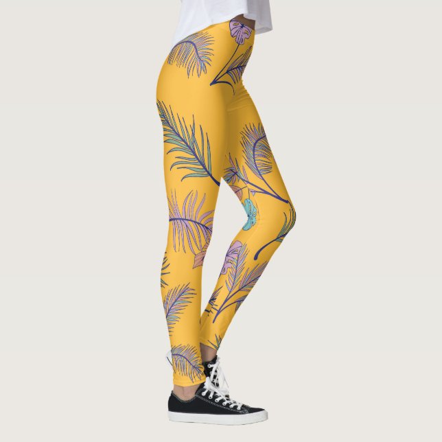 Blatt Leggings (Rechts)