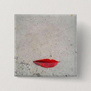 "Blatt-Lippen" Foto-Knopf Button