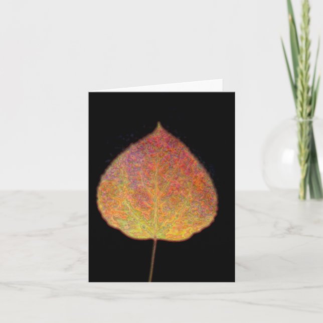 Blatt Notecard Karte (Vorderseite)