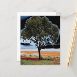 Blatt Papier für den See Beac Solo Tree