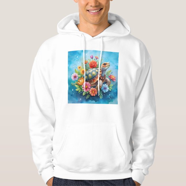 Blatt-Schildkröte Hoodie (Vorderseite)