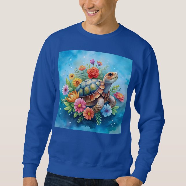 Blatt-Schildkröte Sweatshirt (Vorderseite)