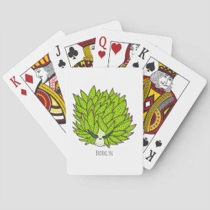 Blatt-Schnecke Cartoon-Illustration Spielkarten