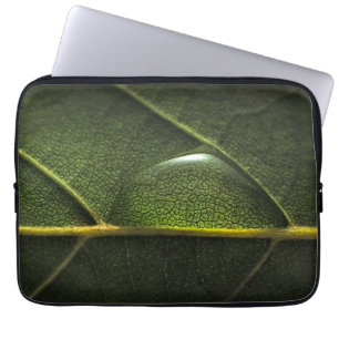 Blatt-Tröpfchen Laptopschutzhülle