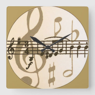 Blatt-Wand-Uhr Quadratische Wanduhr