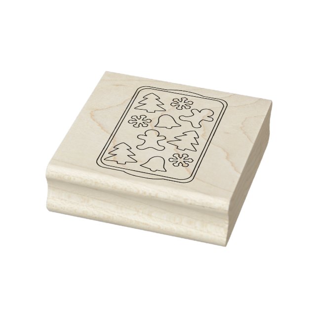 Blatt Weihnachtskekse Rubber Art Briefmarke Gummistempel (Stempel)