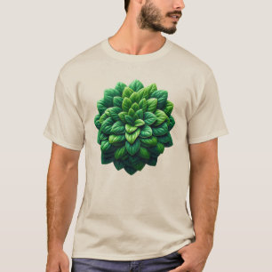 Blattcluster-Mandala T-Shirt