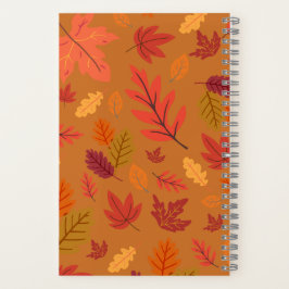 Blattcollage-Notizbuch Naturinspirierte Vorder- un Notizbuch