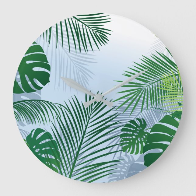 BLÄTTER 3 GROßE WANDUHR (Vorderseite)