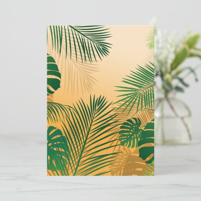 BLÄTTER 4 DANKESKARTE (Stehend Vorderseite)