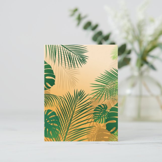 BLÄTTER 4 POSTKARTE (Stehend Vorderseite)