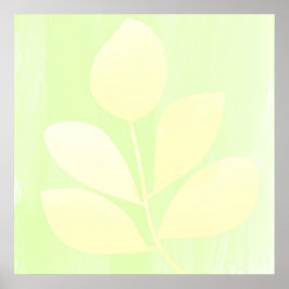 Blätter abstrakter Kunst Poster