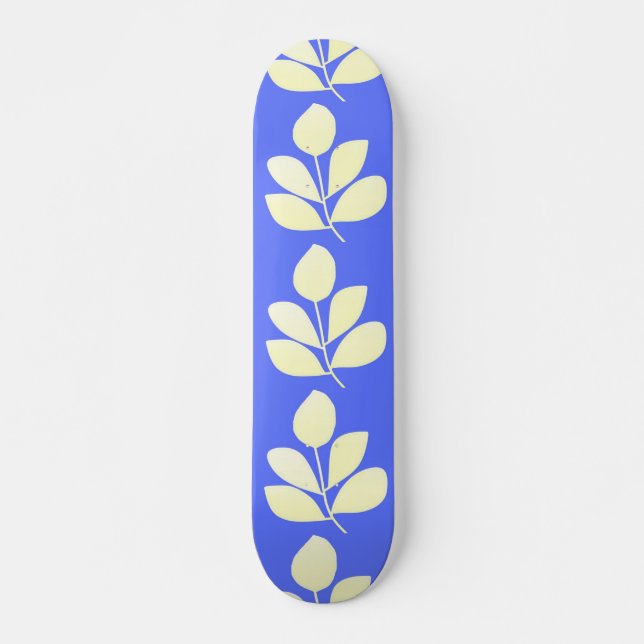 Blätter abstrakter Kunst Skateboard (Vorne)