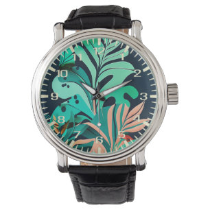 Blätter Armbanduhr
