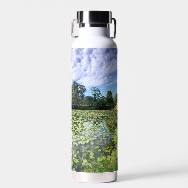 Blätter auf dem Fluss Trinkflasche (Vorne)