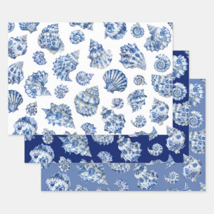 Blätter aus blauem Muscheln