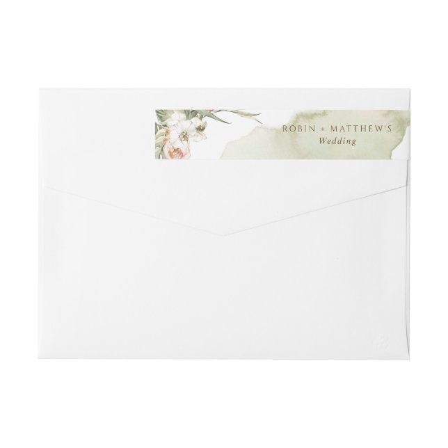 Blätter aus getrocknetem Palm, Blumengrün, Hochzei (Rückseite)