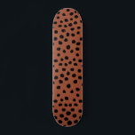Blätter aus Leopard Rost Terracotta Cheetah Spots Skateboard<br><div class="desc">Animal Print - Leopard Druckflecken - erdige Töne - braun / rost.</div>