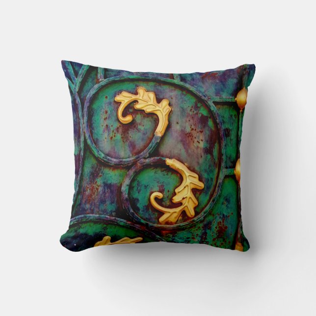 Blätter aus Metall Kissen (Vorderseite)