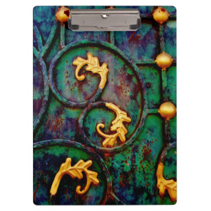 Blätter aus Metall Klemmbrett