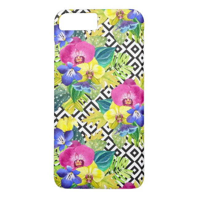 Blätter aus Orchideen und Palmen Case-Mate iPhone Hülle (Rückseite)