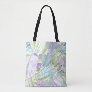 Blätter aus Orchideen und Palmen, tropisch Tasche
