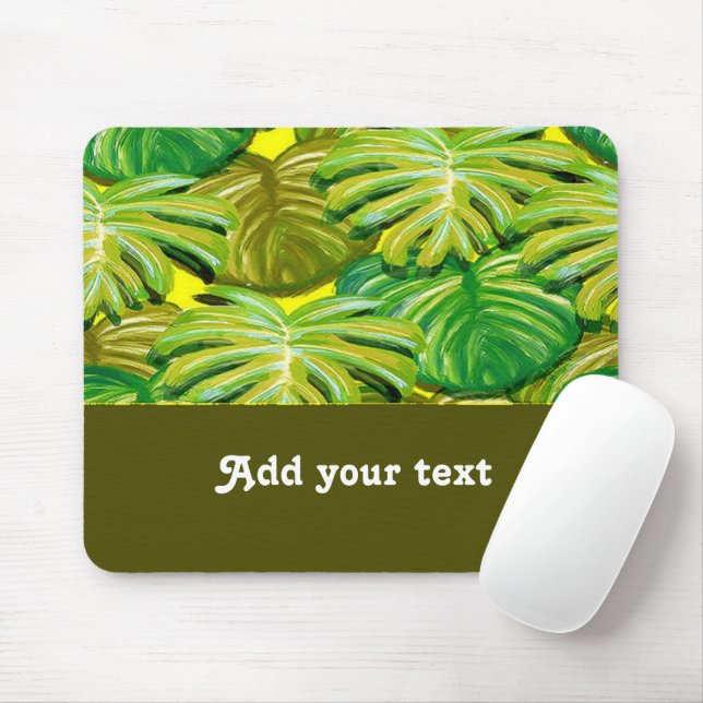 Blätter aus Palm Mousepad (Mit Mouse)