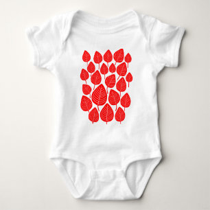 Blätter Baby Strampler