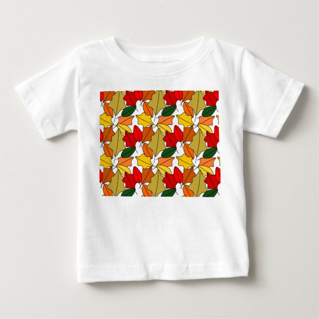 Blätter Baby T-shirt (Vorderseite)