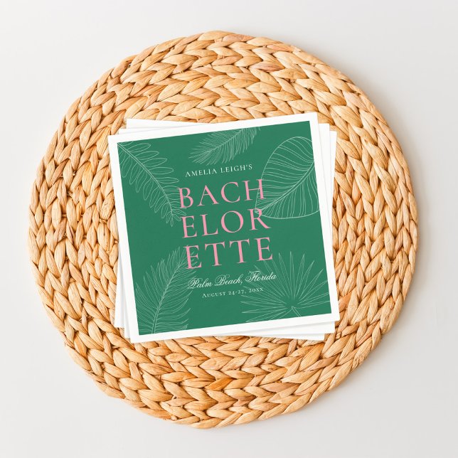 Blätter Bachelorette Serviette (Von Creator hochgeladen)