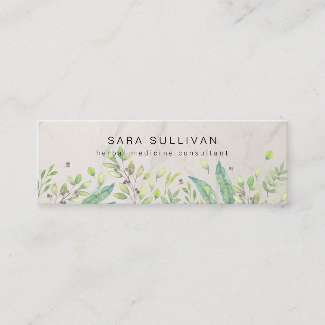 Blätter Berries Kräutermedizin Mini Visitenkarte (Vorderseite)