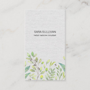Blätter Berries Kräutermedizin Visitenkarte