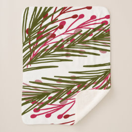 Blätter & Berries Sherpadecke