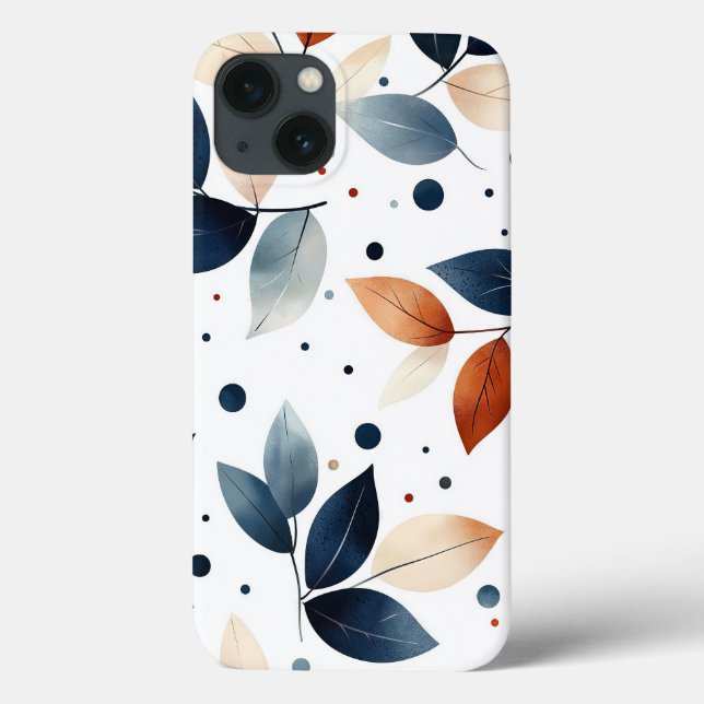 Blätter Blumendesign Case-Mate iPhone Hülle (Rückseite)