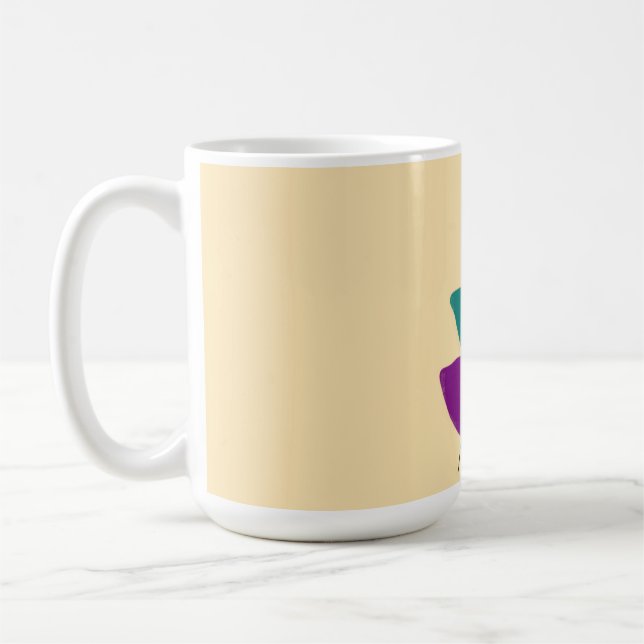 Blätter Boho-Illustration Kaffeetasse (Links)