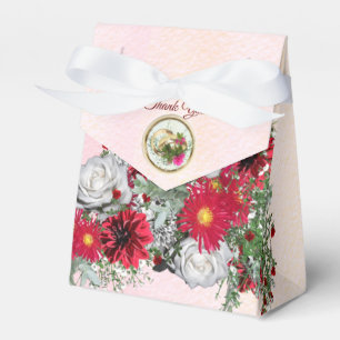 Blätter Bouquet, Burgund und Sage Geschenkschachtel