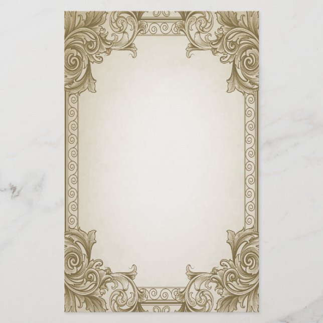 Blätter - braun briefpapier (Vorderseite)