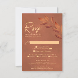 Blätter Cappella Santa Maria degli Angeli RSVP Karte