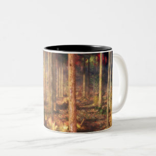 Blätter der Gold-Tasse Zweifarbige Tasse